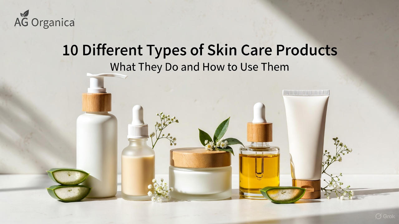 Different Types of Skin Care Products - A.G Organica