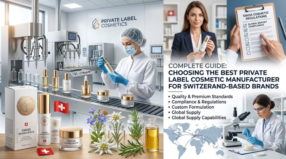 Best Private Label Cosmetic Manufacturer Switzerland | Top OEM Partner