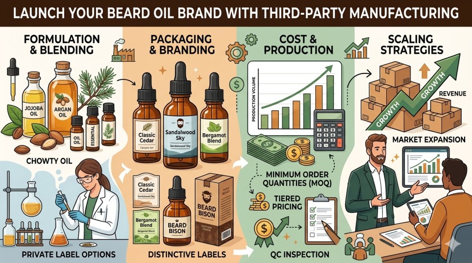 Third Party Beard Growth Oil Manufacturer